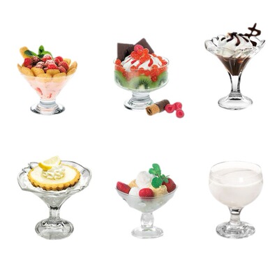 意大利进口Borgonovo博格诺玻璃雪糕杯单只矮脚冰淇淋甜品布丁杯