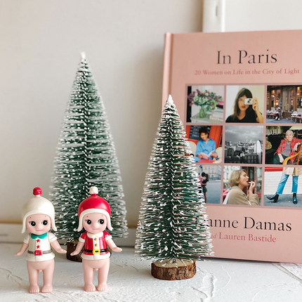 雪松圣诞树ins韩国网红同款桌面迷你小圣诞树摆件圣诞节家居装饰