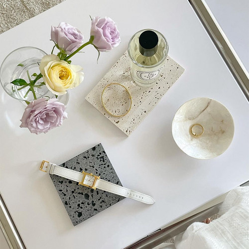 洞洞石板饰品拍摄道具杯垫