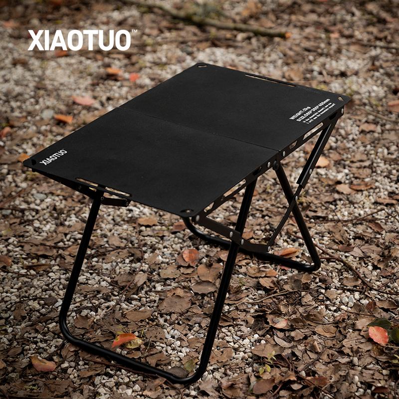 戶外露營桌折疊桌黑化版鋁合金