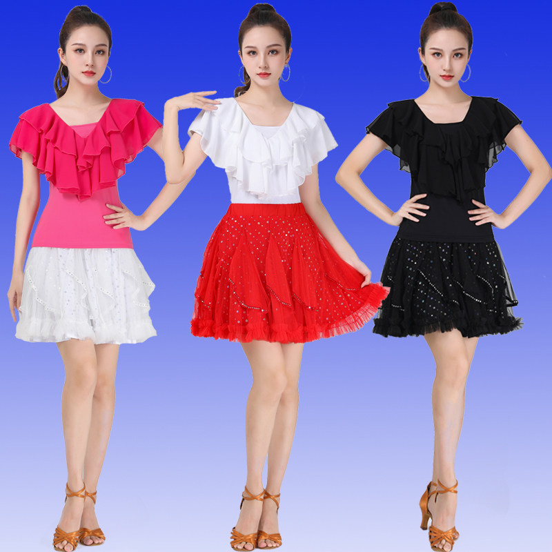 夏季女款吉特巴舞蹈服广场舞服装