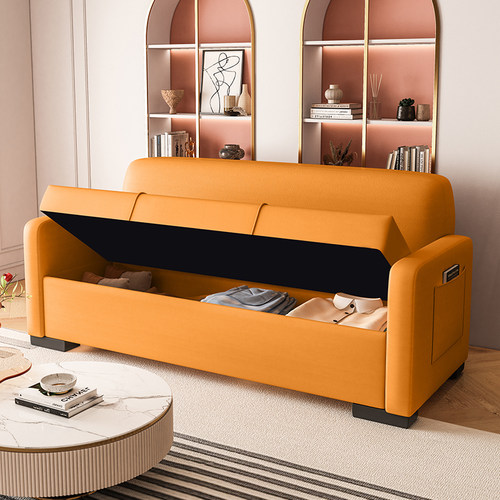 灵瑜高弹海绵整装简约储物沙发