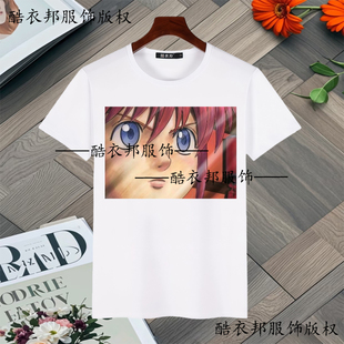 夏季款银魂猎奇抽象梗图表情包短袖男女学生装搞怪T恤上衣衣服