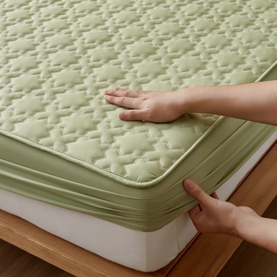 床笠罩单件夹棉床笠床罩床垫保护罩夏季床垫套防尘罩床套
