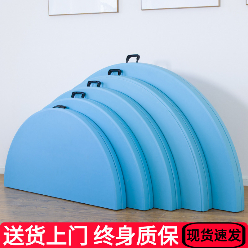 家用圆桌蓝优塑料折叠