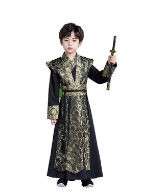 男童汉服古装帅气武侠唐装演出服