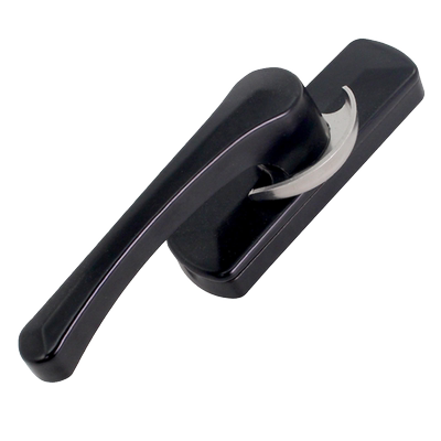 铝合金窗户锁盖板双向调节月牙锁