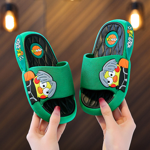 鸡你太美儿童拖鞋男夏季卡通潮防滑室内外穿中大童小孩子宝宝凉拖