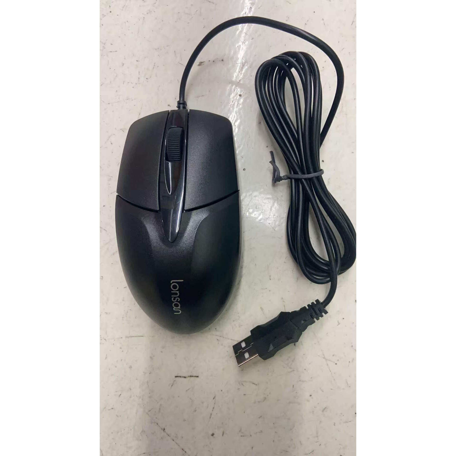 lonsan朗森战鹰LM8007USB高精度家用办公游戏鼠标郎森 森松尼PS2