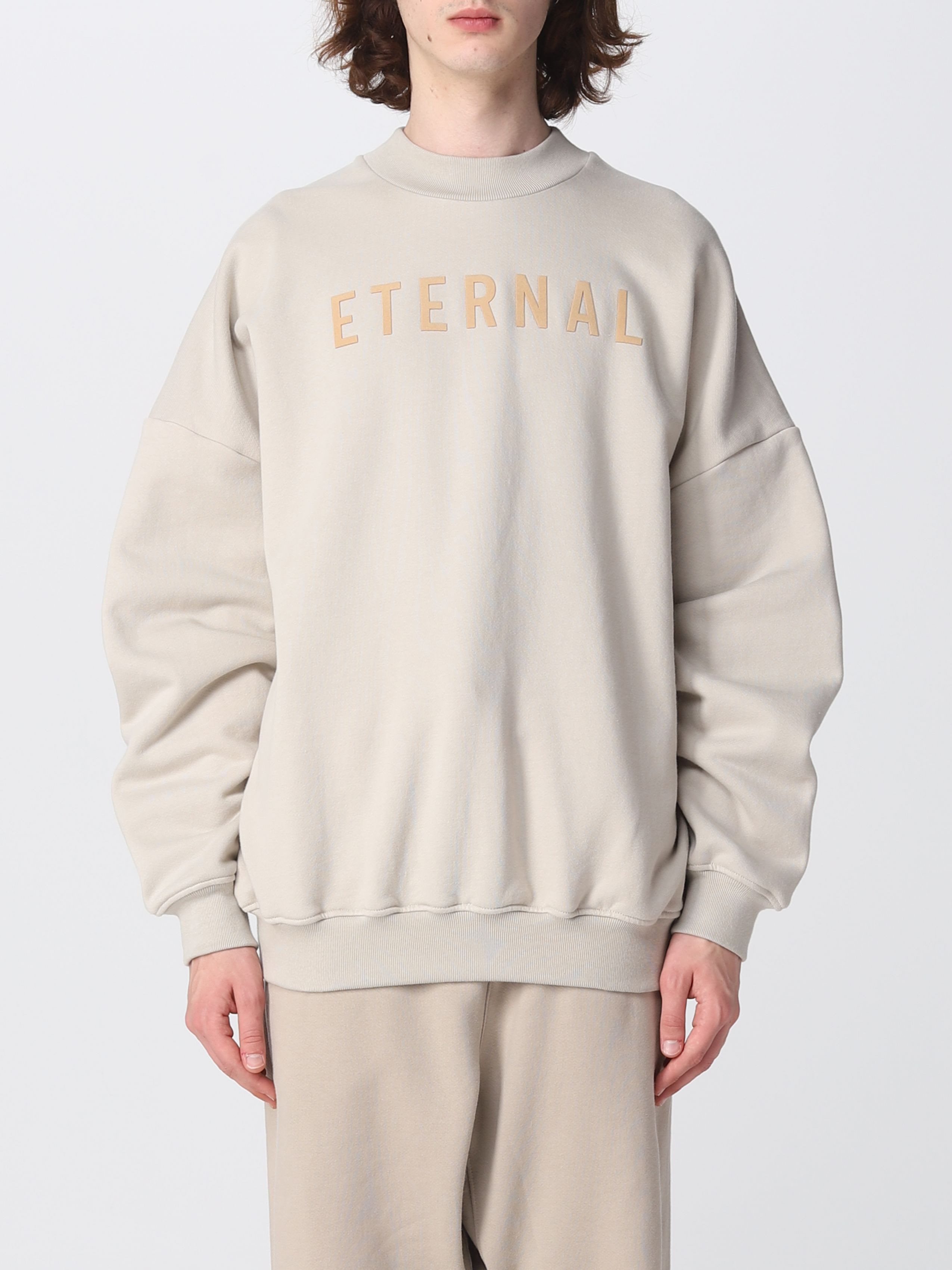fear of god eternal fog 主线植绒印花圆领卫衣 宽松潮流外套