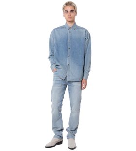 FEAR OF GOD ETERNAL FOG 主线牛仔衬衫外套衬衣 水洗做旧 宽松