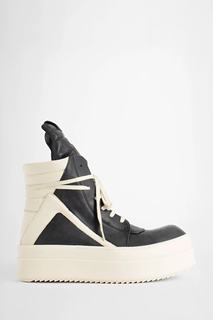 Rick Owens Mega Geobasket 秀款厚底倒三角休闲鞋 高帮系带板鞋