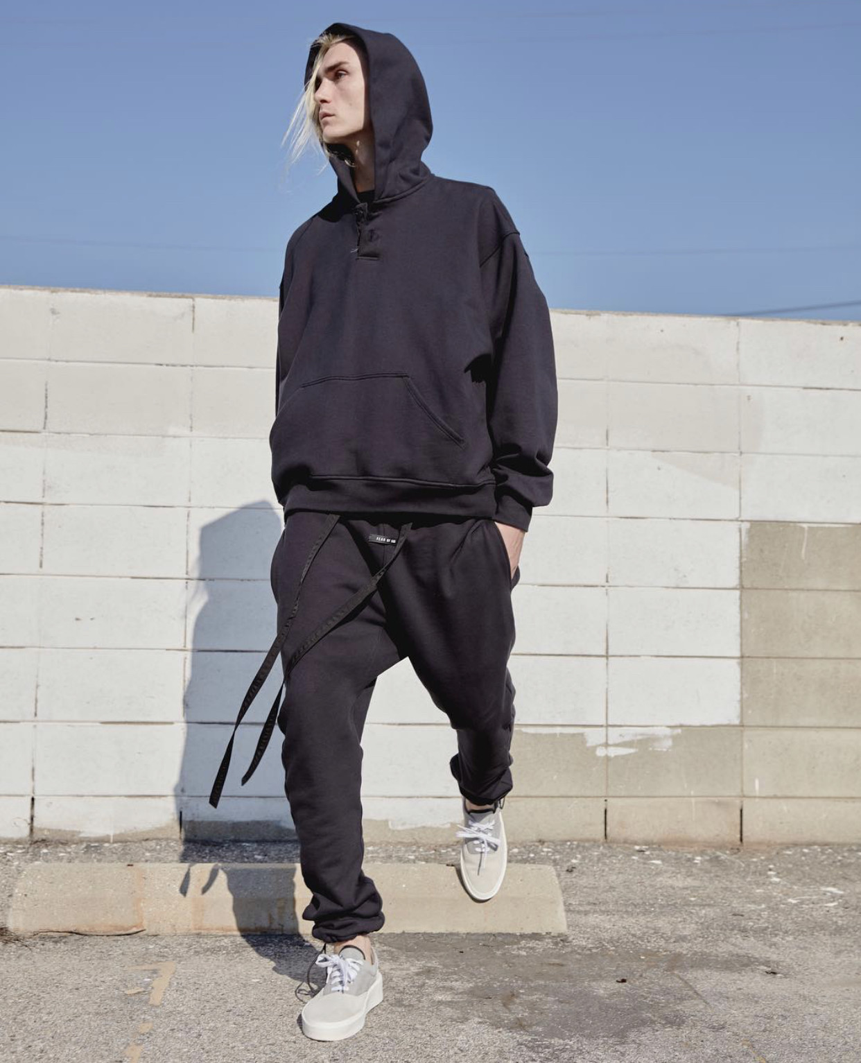 fear of god 6th collection fog 主线飘带宽松抽绳卫裤 棉长裤