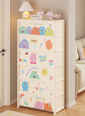简易鞋柜带门鞋架子防尘室内好看卡通图案多层门口置物架结实耐用