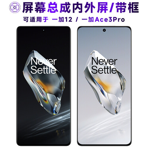 盾令屏幕总成带框适用于一加12
