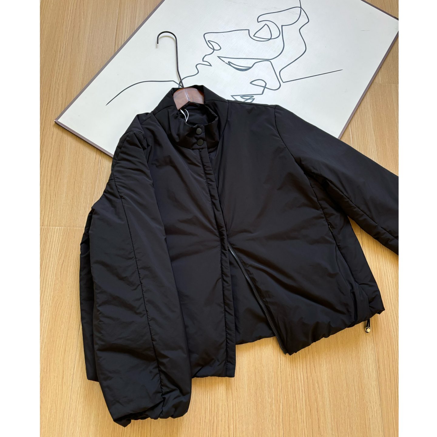 超轻超软、泡芙感！3M新雪丽棉双粒扣立领拉链面包短款棉服外套女