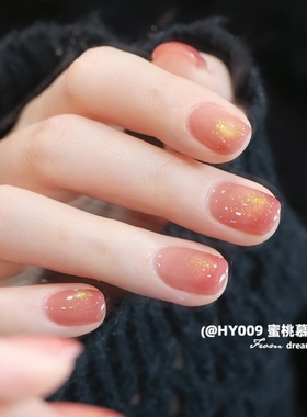 免烤速干2025新款细闪指甲油显白持久不可剥健康无味任敏裸色亮片