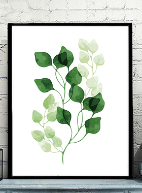 diy数字油画餐厅植物花卉填色