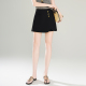 休闲高腰排扣A字裙裤 通勤裤 女2026夏季 显瘦阔腿短裤 裙潮 新款 时尚
