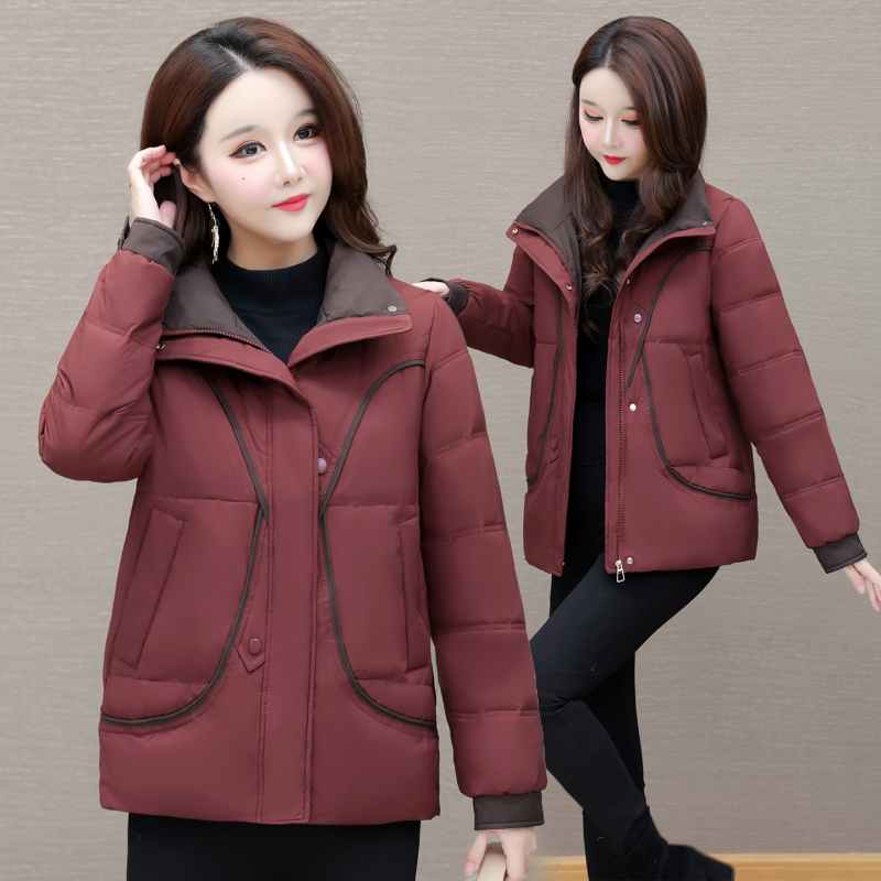 时尚气质韩版立领羽绒服女2025冬季新款修身显瘦加厚保暖百搭外套