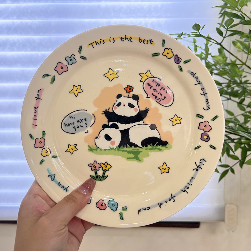 熊猫碗陶瓷米饭碗个人专用新款