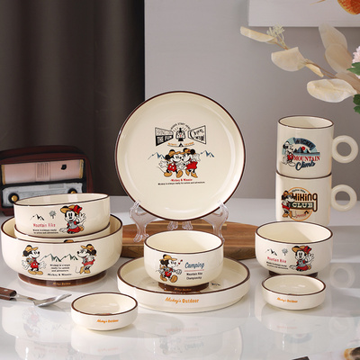 迪士尼米奇米妮陶瓷卡通可爱餐具