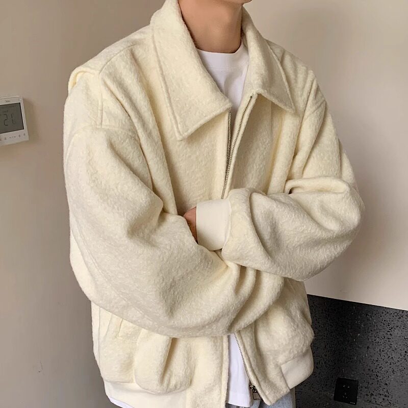 庸懒韩风休闲宽松潮休闲毛呢秋冬外套XZ507-1WT5020P95大货备,女装短外套,星座507-1