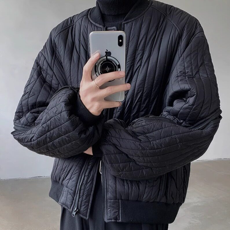 秋冬新款韩版宽松拉链设计款加厚棉服XZ507-1MY8020P120大货备,男装棉衣,星座507-1