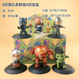 复仇者联盟手办盲盒 漫威英雄钢铁侠绿巨人奇异博士灭霸