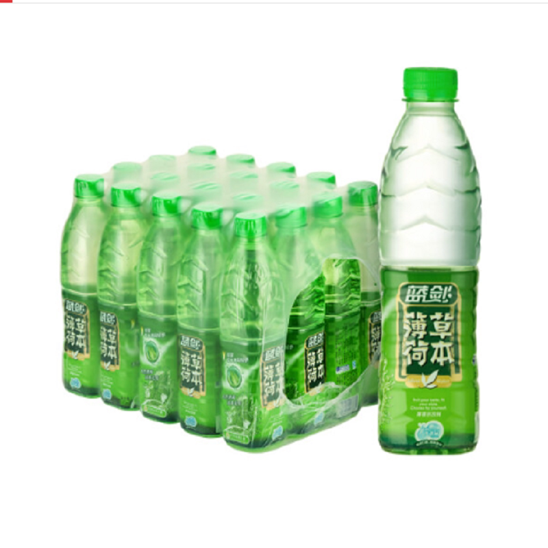 蓝剑 薄荷水无汽天然草本饮料555ml*20瓶/整箱饮料