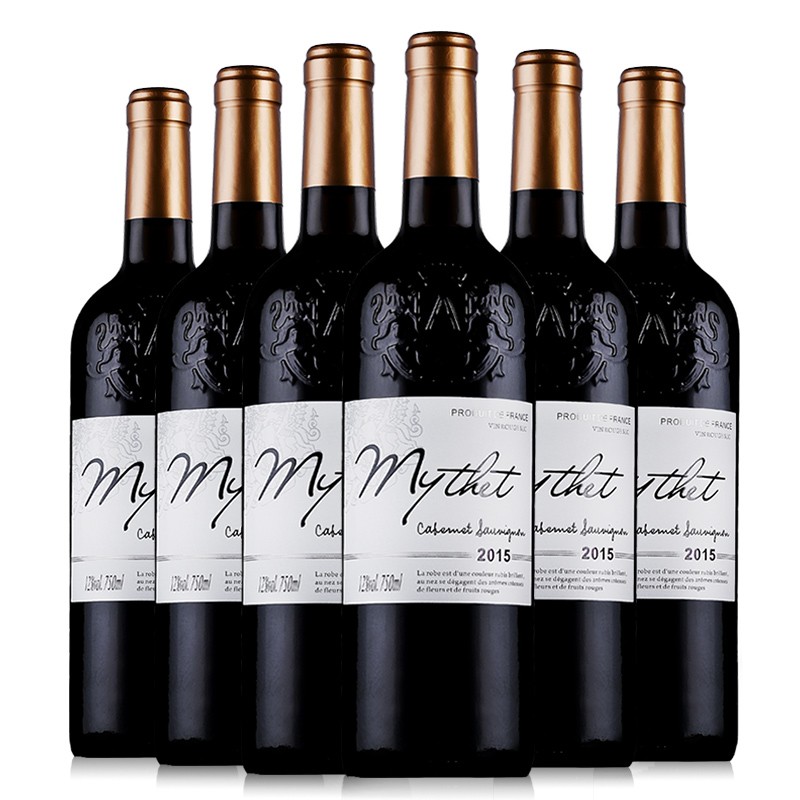 法国原酒进口红酒 蜜黛A级珍藏干红葡萄酒 整箱装750ml*6