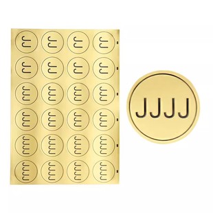 4J金色圆形防水易撕水果贴 高档车厘子标签贴纸1J 爆款