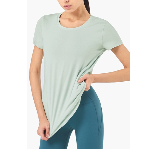 Очень полезно для ношения! Lulu Thy Style йога с короткими рукавами спортивная фитнес