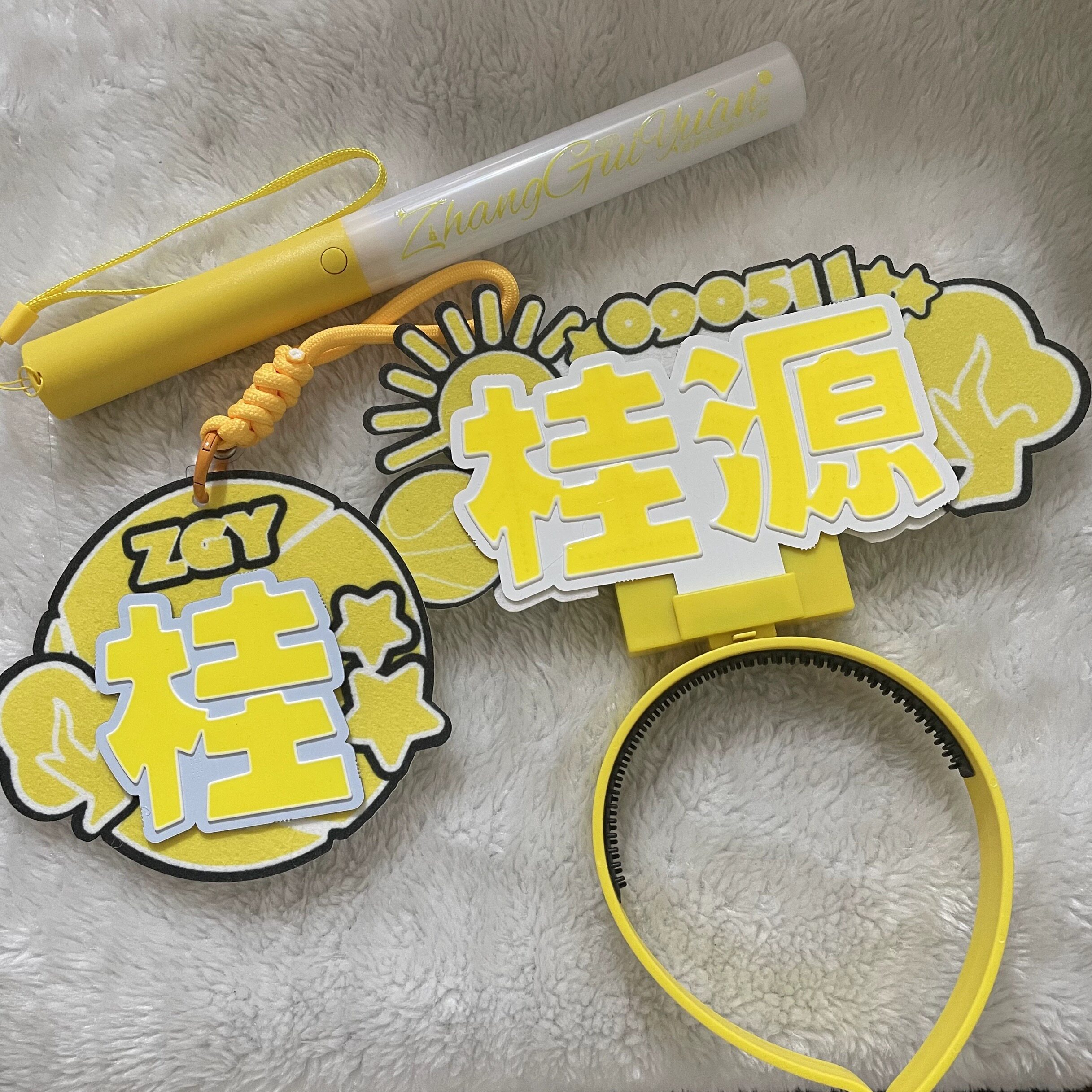 张桂源cob胸牌魔改棒cob头箍灯牌发光胸牌演唱会灯牌超亮应援图片