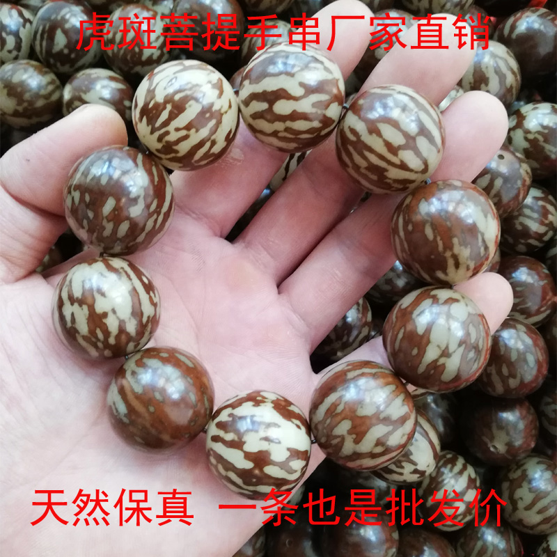 大虎斑菩提手串佛珠手持念珠手链