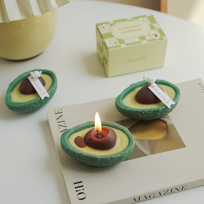 牛油果香薰蜡烛造型蜡手工仿真水果氛围感candle香氛礼物伴手礼