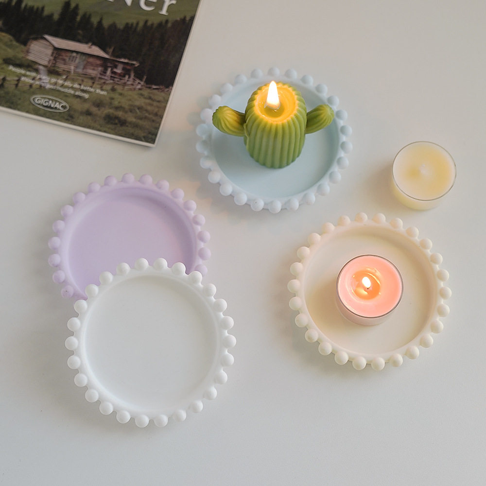 ins风石膏烛台摆件跨境手工造型创意蠟燭底座器皿香薰蜡烛托盘,家居饰品,烛台,淘宝优惠券,粉丝福利购,淘宝优惠卷