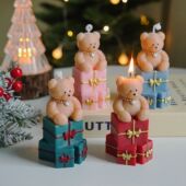 创意小熊香薰蜡烛摆件ins风高级感礼盒创意伴手礼生日礼物candle