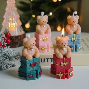 创意小熊香薰蜡烛摆件ins风高级感礼盒创意伴手礼生日礼物candle