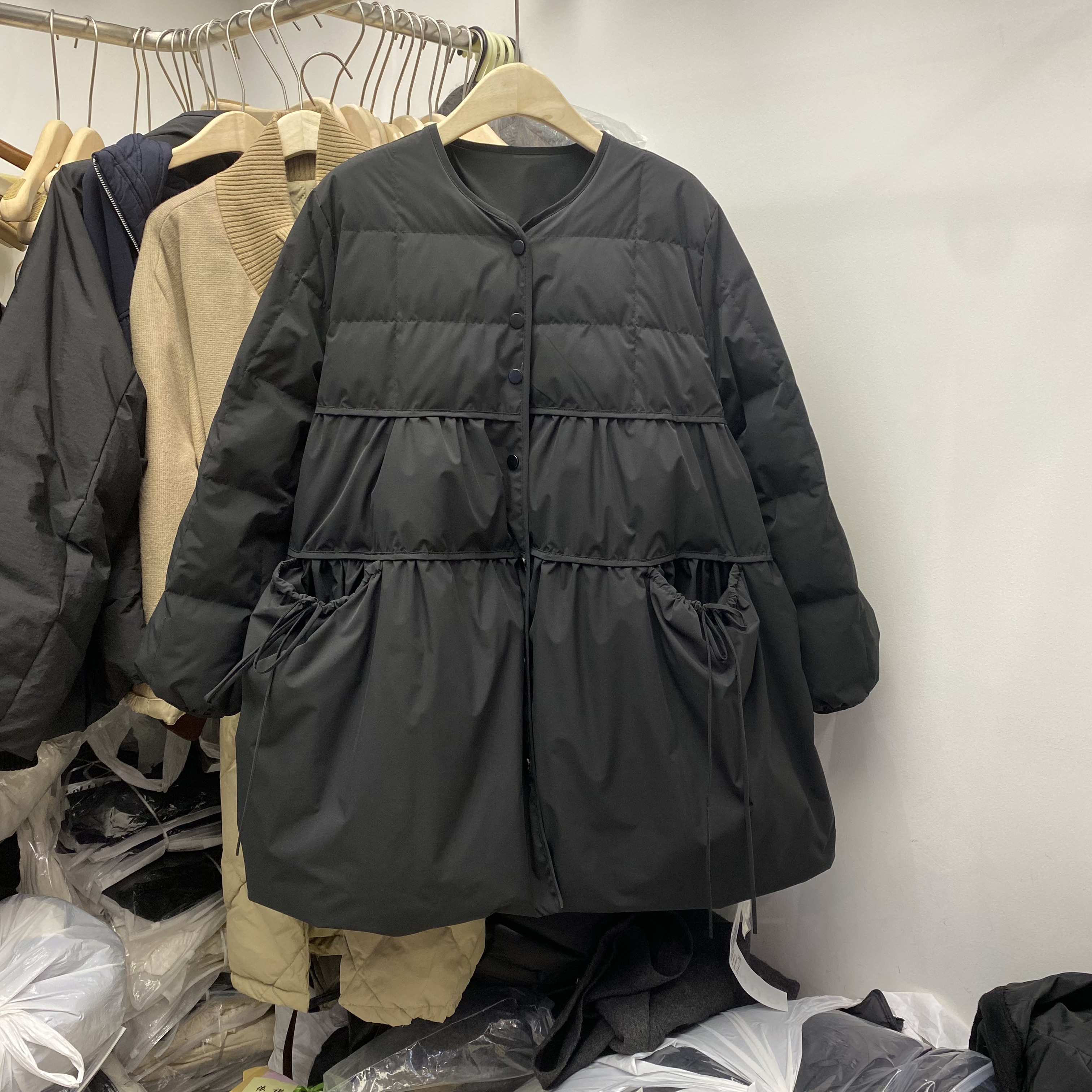 原创高端新中式设计感小众羽绒服女2025新款冬装宽松大码时尚保暖