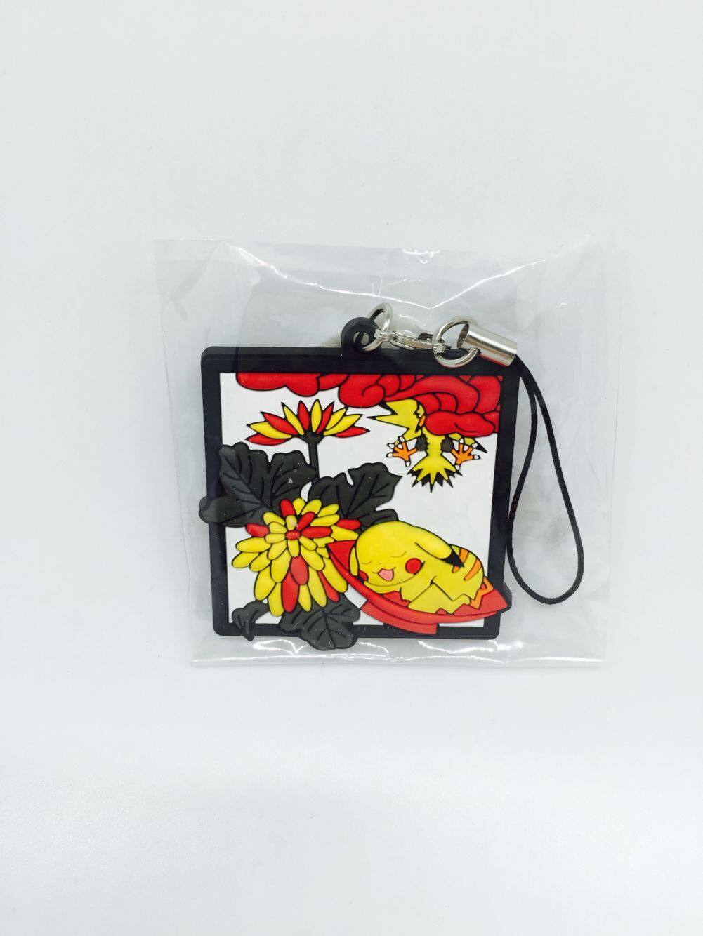 现货正版日本PC限定 可爱皮卡丘花札吊饰 睡眠 精灵宝可梦