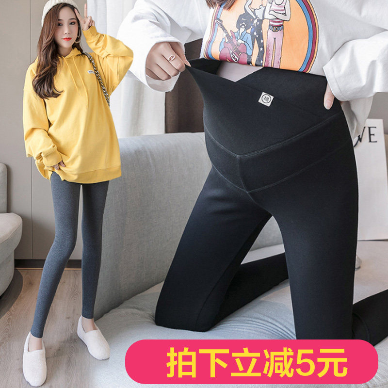 孕妇打底裤春秋装薄款外穿托腹长裤子怀孕早期时尚休闲秋冬季裤子