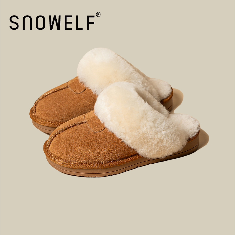 snowelf包头棉拖鞋保暖
