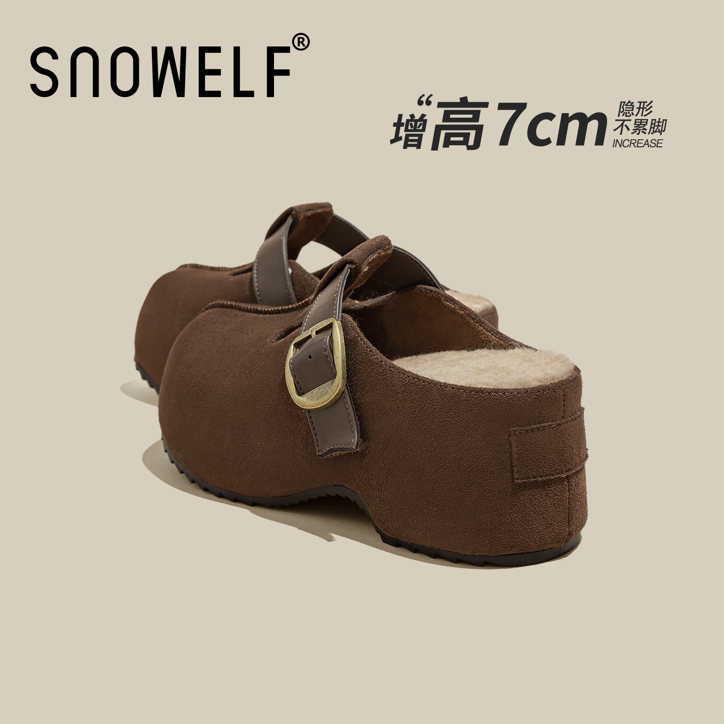 【snowelf~美拉德厚底勃肯鞋】