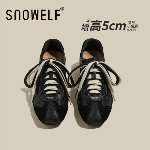 5cm增高miu系芭蕾阿甘德训鞋女士