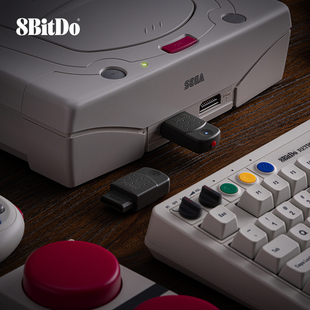 八位堂土星蓝牙接收器 世嘉SS游戏机PC电脑通用 无线手柄转接器