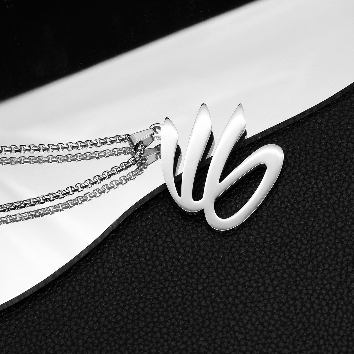 斯蒂芬库里curry新logo钛钢项链男潮30号勇士队库蜜nba篮球sc吊坠