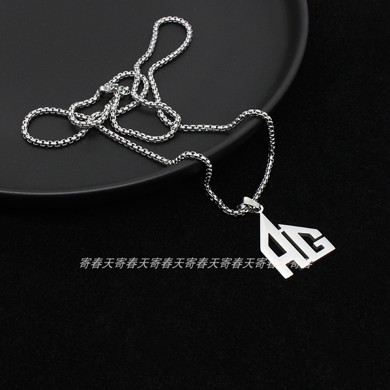 钛钢AG超会玩logo项链周边