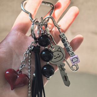 恋与深空周边秦彻钥匙挂件钥匙扣简约可爱书包挂绳原创挂件