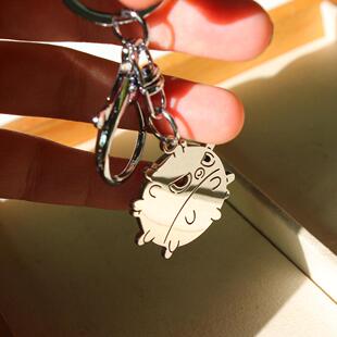 祁煜啵啵鱼钥匙扣恋与深空同人周边不锈钢可爱简约书包挂件